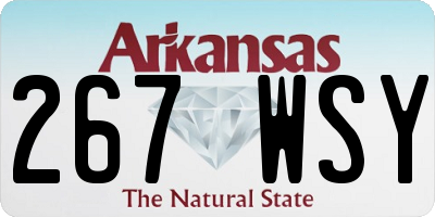 AR license plate 267WSY