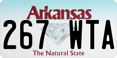 AR license plate 267WTA
