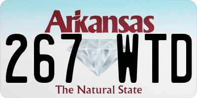 AR license plate 267WTD