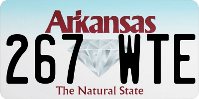 AR license plate 267WTE