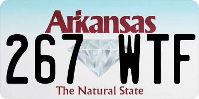 AR license plate 267WTF