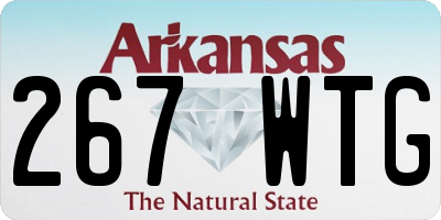 AR license plate 267WTG