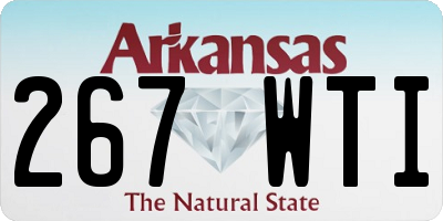 AR license plate 267WTI