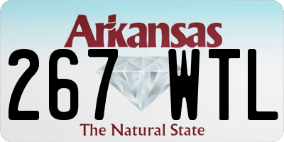 AR license plate 267WTL