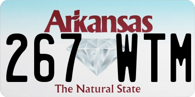 AR license plate 267WTM