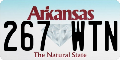 AR license plate 267WTN