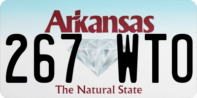 AR license plate 267WTO