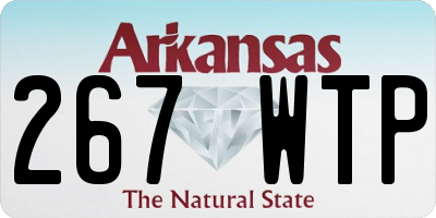 AR license plate 267WTP