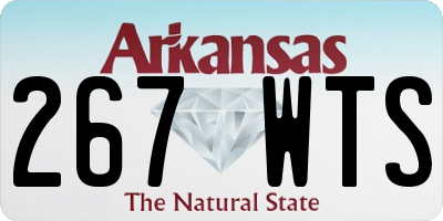 AR license plate 267WTS