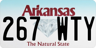 AR license plate 267WTY