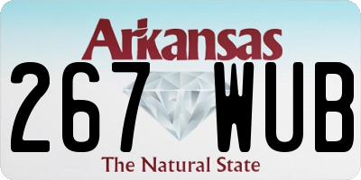 AR license plate 267WUB