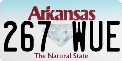 AR license plate 267WUE