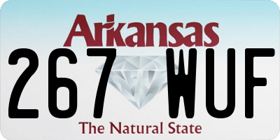 AR license plate 267WUF