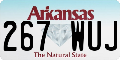 AR license plate 267WUJ