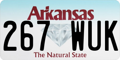 AR license plate 267WUK