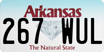 AR license plate 267WUL