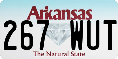 AR license plate 267WUT