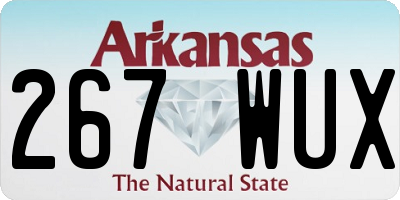 AR license plate 267WUX