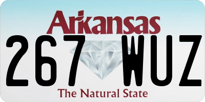 AR license plate 267WUZ