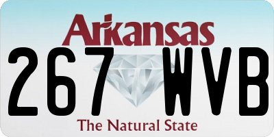 AR license plate 267WVB