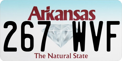 AR license plate 267WVF