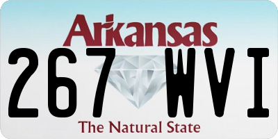 AR license plate 267WVI