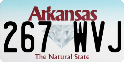 AR license plate 267WVJ