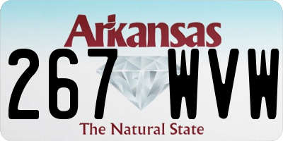 AR license plate 267WVW