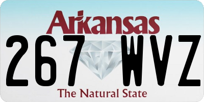 AR license plate 267WVZ