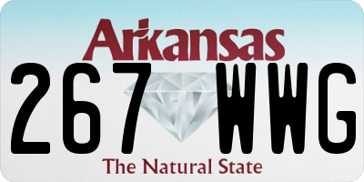 AR license plate 267WWG