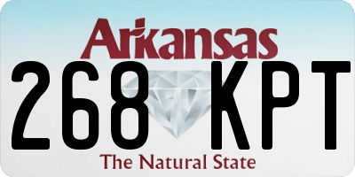 AR license plate 268KPT