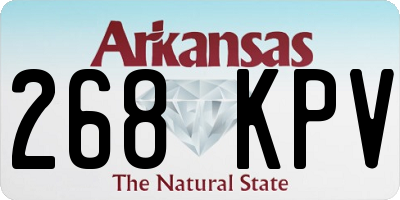 AR license plate 268KPV