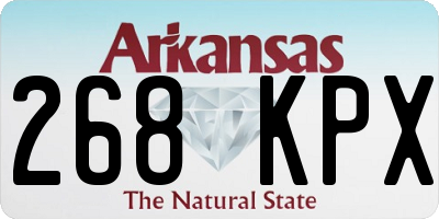 AR license plate 268KPX