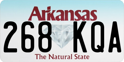AR license plate 268KQA