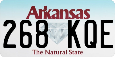 AR license plate 268KQE