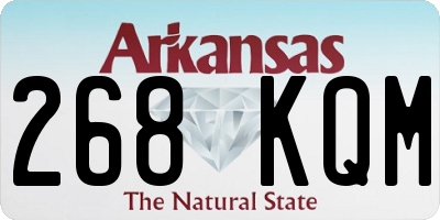 AR license plate 268KQM