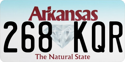 AR license plate 268KQR