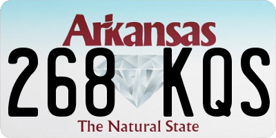 AR license plate 268KQS