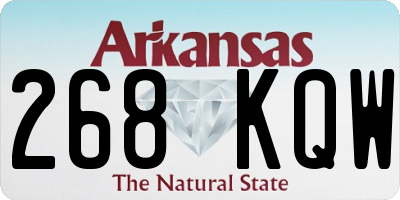 AR license plate 268KQW