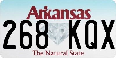 AR license plate 268KQX