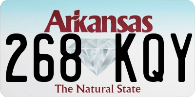 AR license plate 268KQY