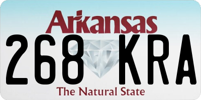 AR license plate 268KRA