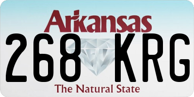 AR license plate 268KRG