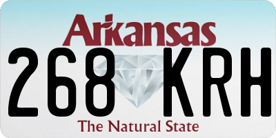 AR license plate 268KRH