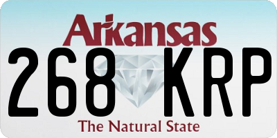 AR license plate 268KRP