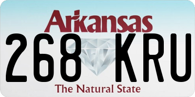 AR license plate 268KRU