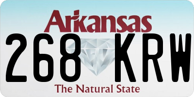 AR license plate 268KRW