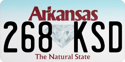 AR license plate 268KSD