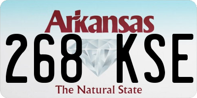 AR license plate 268KSE