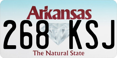 AR license plate 268KSJ